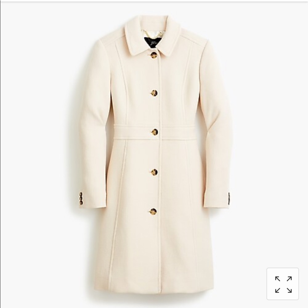 Classic lady day coat in Italian double cloth wool